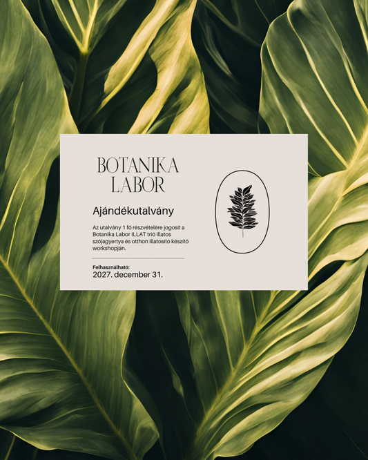 Illatos szójagyertya workshop Ajándékutalvány /GIFT CARD